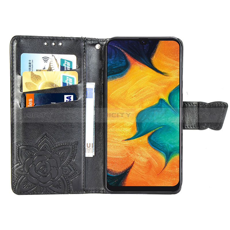 Custodia Portafoglio In Pelle Farfalla Cover con Supporto per Samsung Galaxy A30