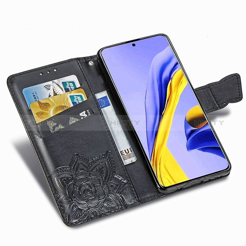 Custodia Portafoglio In Pelle Farfalla Cover con Supporto per Samsung Galaxy A51 4G
