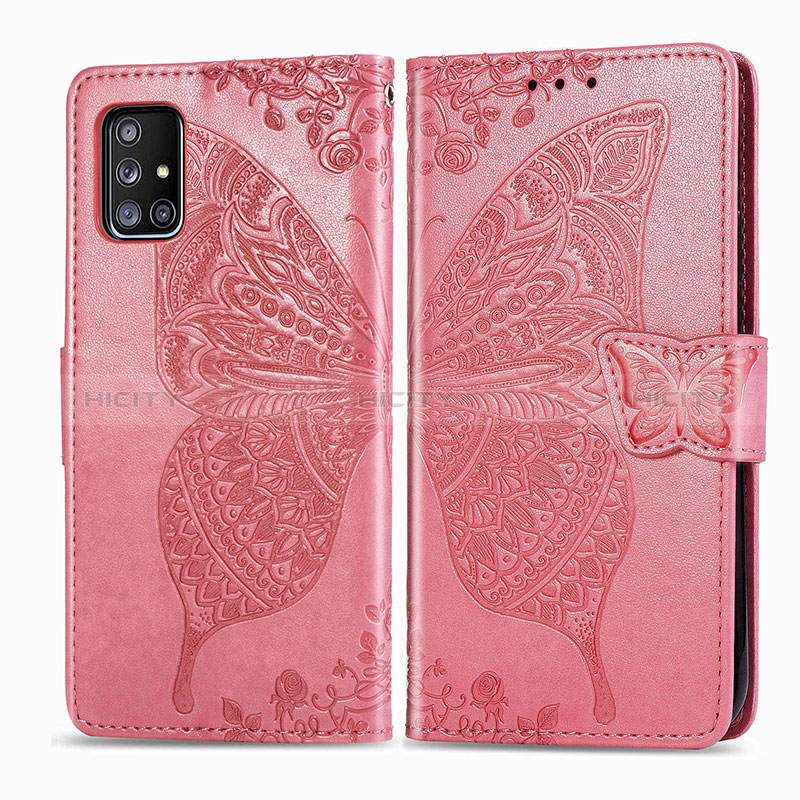 Custodia Portafoglio In Pelle Farfalla Cover con Supporto per Samsung Galaxy A51 4G