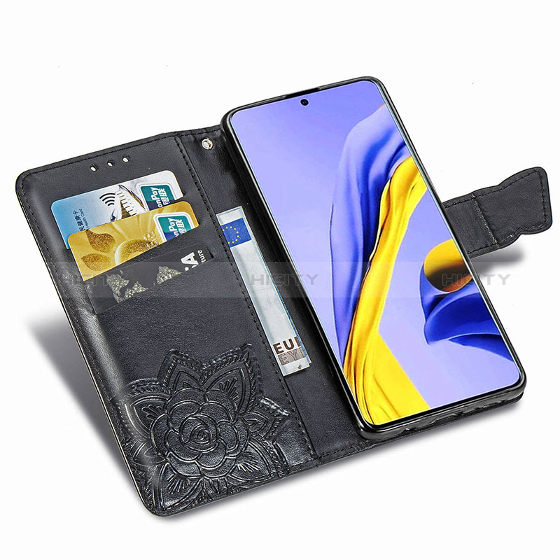 Custodia Portafoglio In Pelle Farfalla Cover con Supporto per Samsung Galaxy A71 4G A715