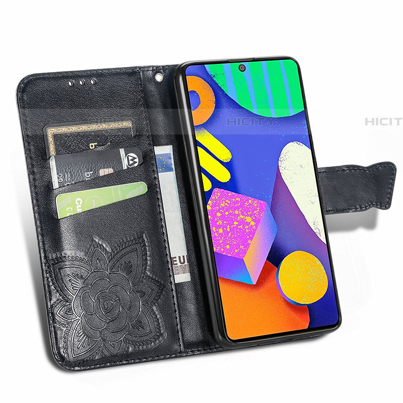 Custodia Portafoglio In Pelle Farfalla Cover con Supporto per Samsung Galaxy F62 5G
