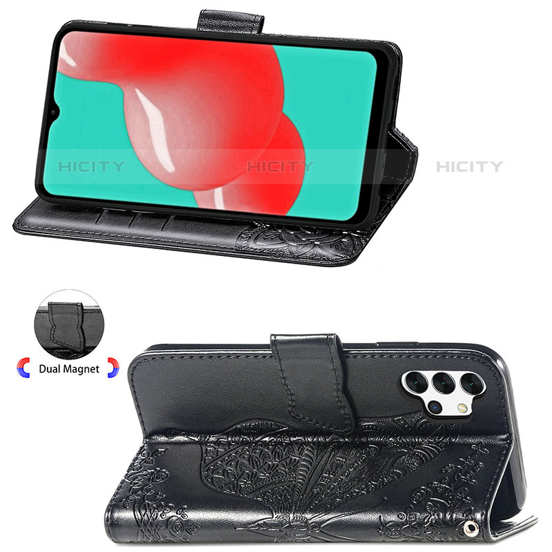 Custodia Portafoglio In Pelle Farfalla Cover con Supporto per Samsung Galaxy M32 5G