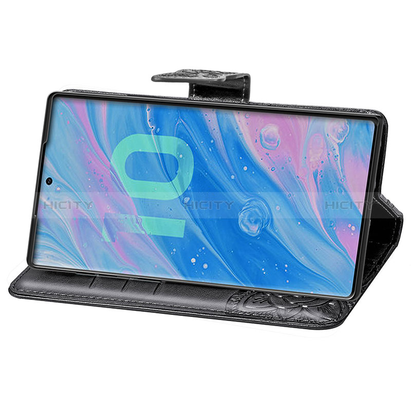 Custodia Portafoglio In Pelle Farfalla Cover con Supporto per Samsung Galaxy Note 10 Plus 5G