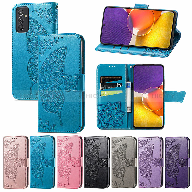 Custodia Portafoglio In Pelle Farfalla Cover con Supporto per Samsung Galaxy Quantum2 5G