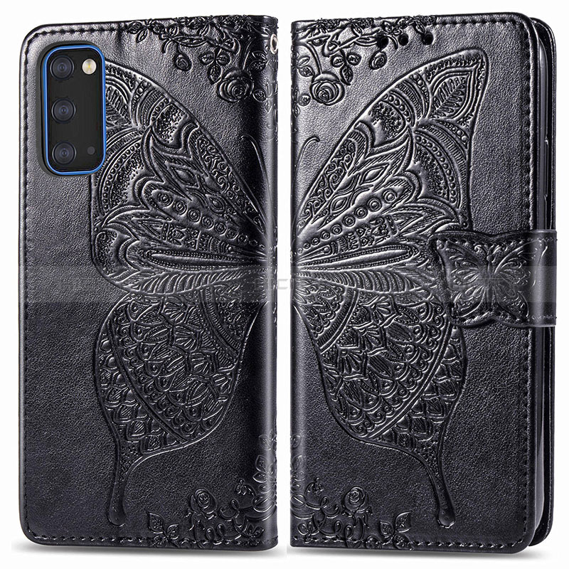 Custodia Portafoglio In Pelle Farfalla Cover con Supporto per Samsung Galaxy S20 5G