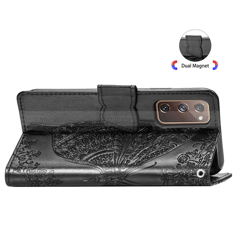 Custodia Portafoglio In Pelle Farfalla Cover con Supporto per Samsung Galaxy S20 FE 5G