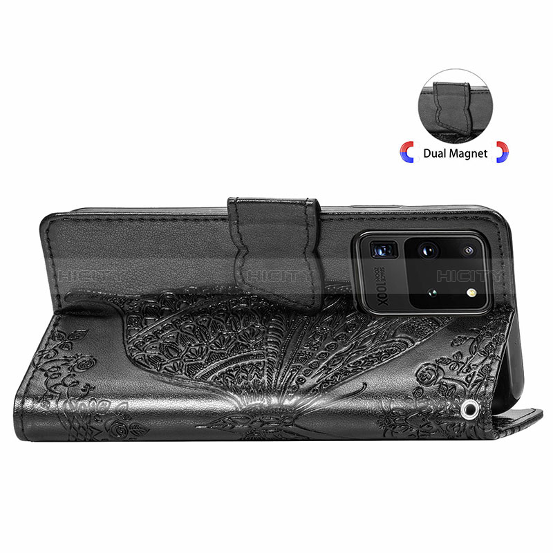 Custodia Portafoglio In Pelle Farfalla Cover con Supporto per Samsung Galaxy S20 Ultra 5G