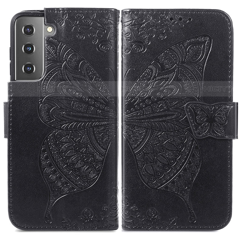 Custodia Portafoglio In Pelle Farfalla Cover con Supporto per Samsung Galaxy S21 5G