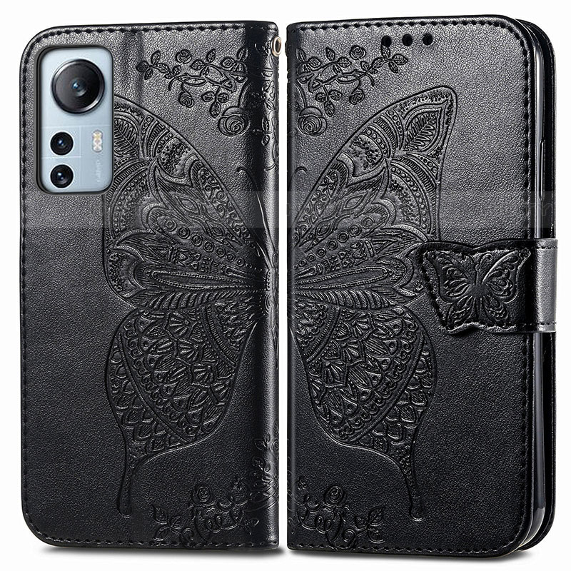 Custodia Portafoglio In Pelle Farfalla Cover con Supporto per Xiaomi Mi 12 Lite 5G