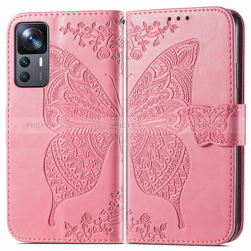 Custodia Portafoglio In Pelle Farfalla Cover con Supporto per Xiaomi Mi 12T Pro 5G