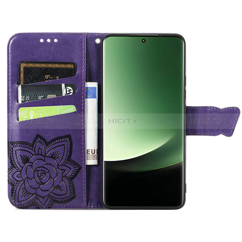 Custodia Portafoglio In Pelle Farfalla Cover con Supporto per Xiaomi Mi 13 Ultra 5G