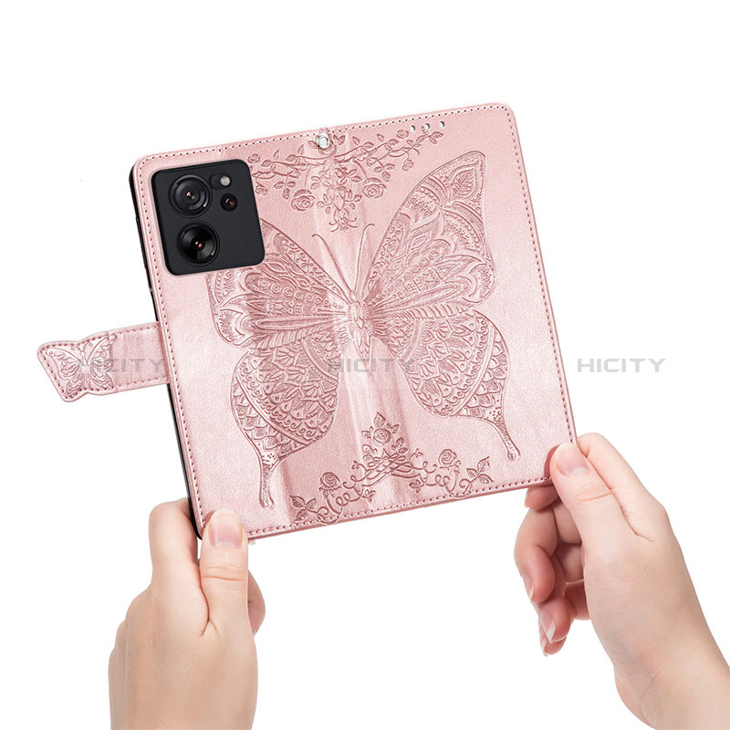 Custodia Portafoglio In Pelle Farfalla Cover con Supporto per Xiaomi Mi 13T 5G