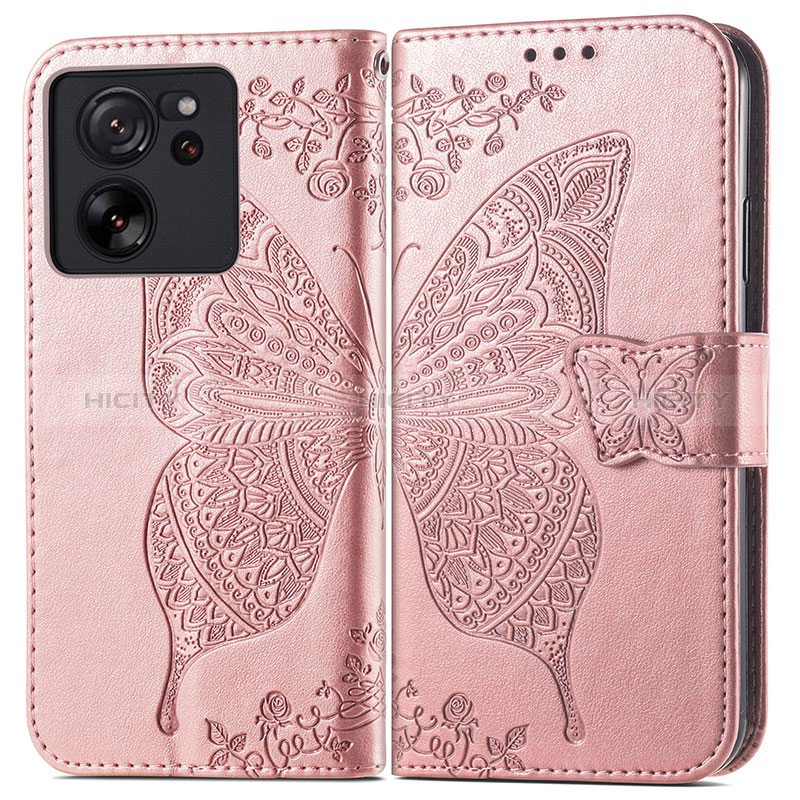 Custodia Portafoglio In Pelle Farfalla Cover con Supporto per Xiaomi Mi 13T Pro 5G