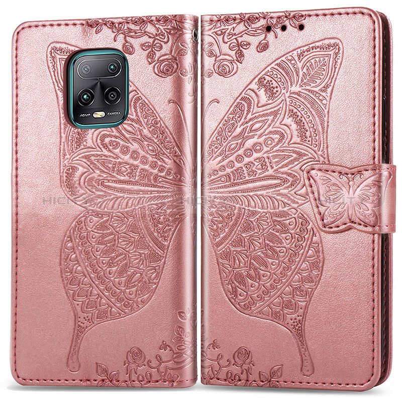 Custodia Portafoglio In Pelle Farfalla Cover con Supporto per Xiaomi Redmi 10X 5G