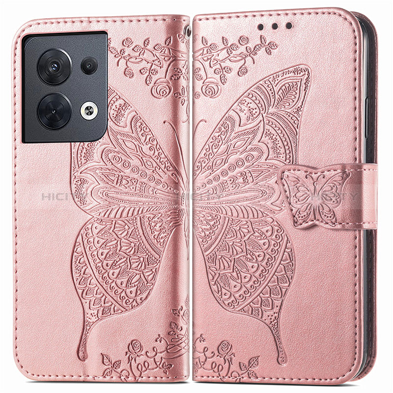 Custodia Portafoglio In Pelle Farfalla Cover con Supporto per Xiaomi Redmi Note 13 5G