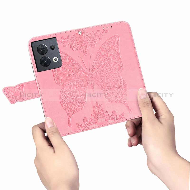 Custodia Portafoglio In Pelle Farfalla Cover con Supporto per Xiaomi Redmi Note 13 Pro 5G