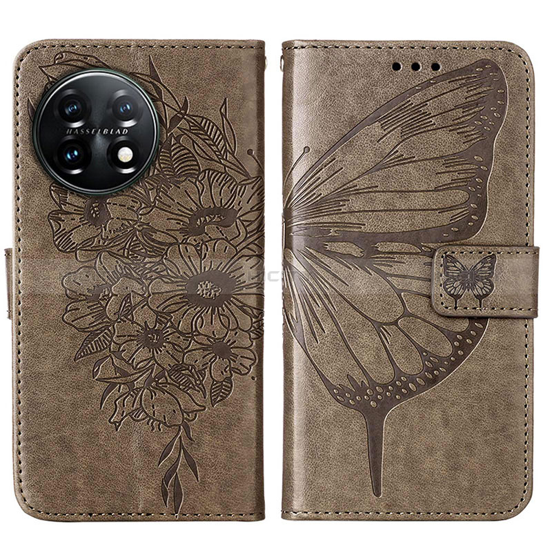 Custodia Portafoglio In Pelle Farfalla Cover con Supporto Y01B per OnePlus 11 5G