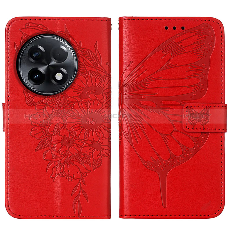 Custodia Portafoglio In Pelle Farfalla Cover con Supporto Y01B per OnePlus Ace 2 5G