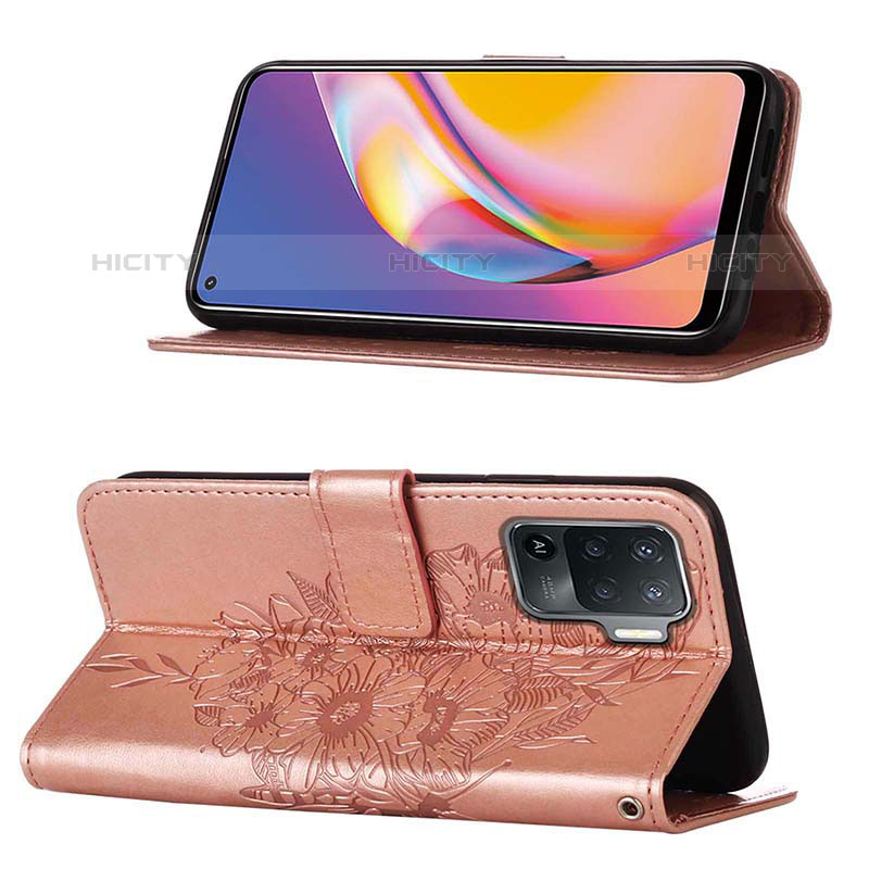 Custodia Portafoglio In Pelle Farfalla Cover con Supporto Y01B per Oppo A94 4G