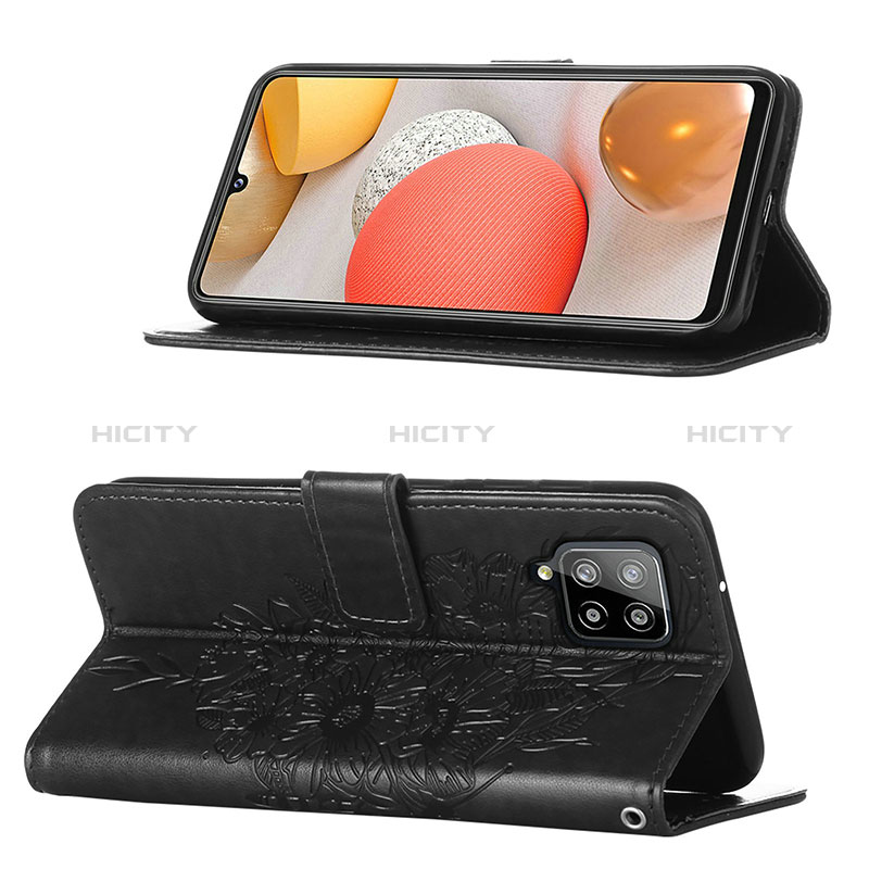 Custodia Portafoglio In Pelle Farfalla Cover con Supporto Y01B per Samsung Galaxy A42 5G