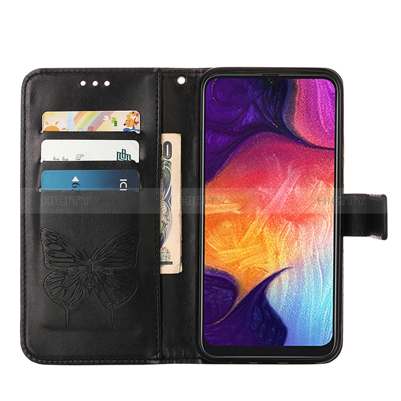 Custodia Portafoglio In Pelle Farfalla Cover con Supporto Y01B per Samsung Galaxy A50