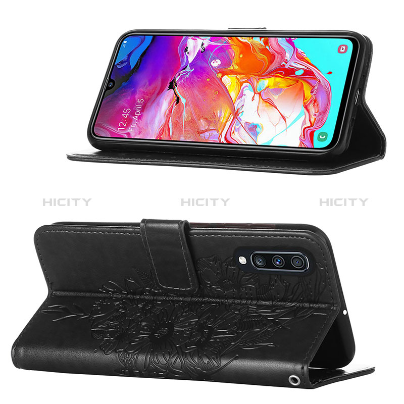 Custodia Portafoglio In Pelle Farfalla Cover con Supporto Y01B per Samsung Galaxy A70S