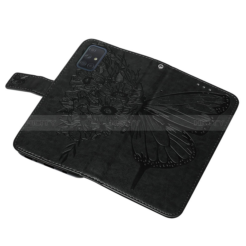 Custodia Portafoglio In Pelle Farfalla Cover con Supporto Y01B per Samsung Galaxy A71 4G A715