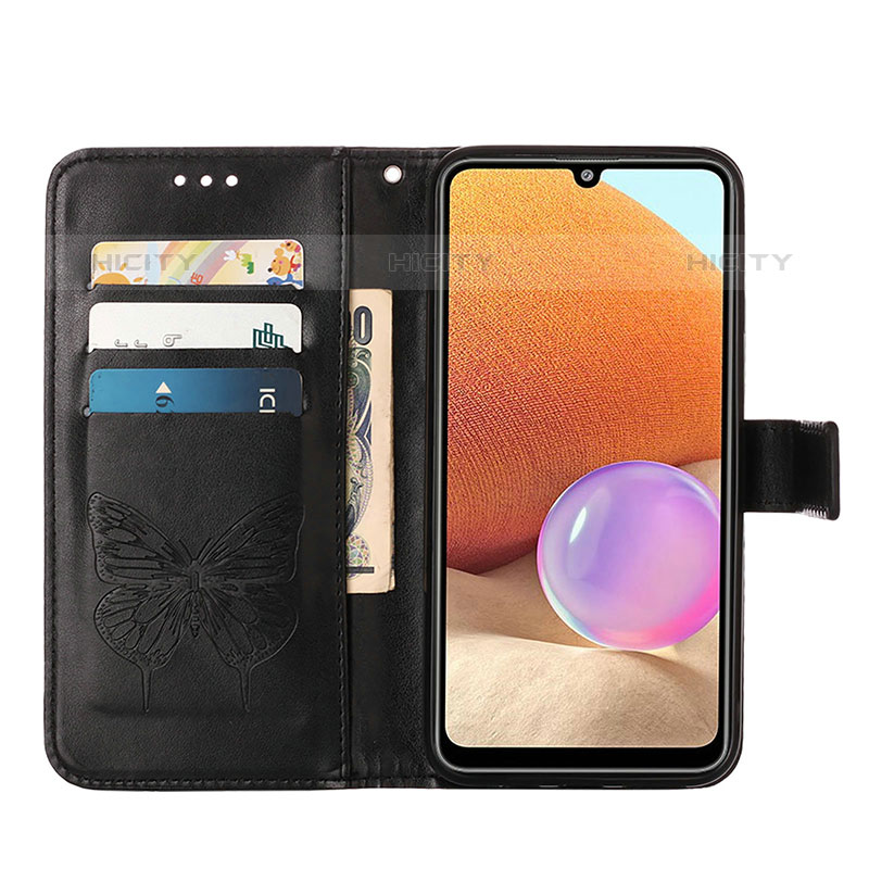 Custodia Portafoglio In Pelle Farfalla Cover con Supporto Y01B per Samsung Galaxy M32 5G