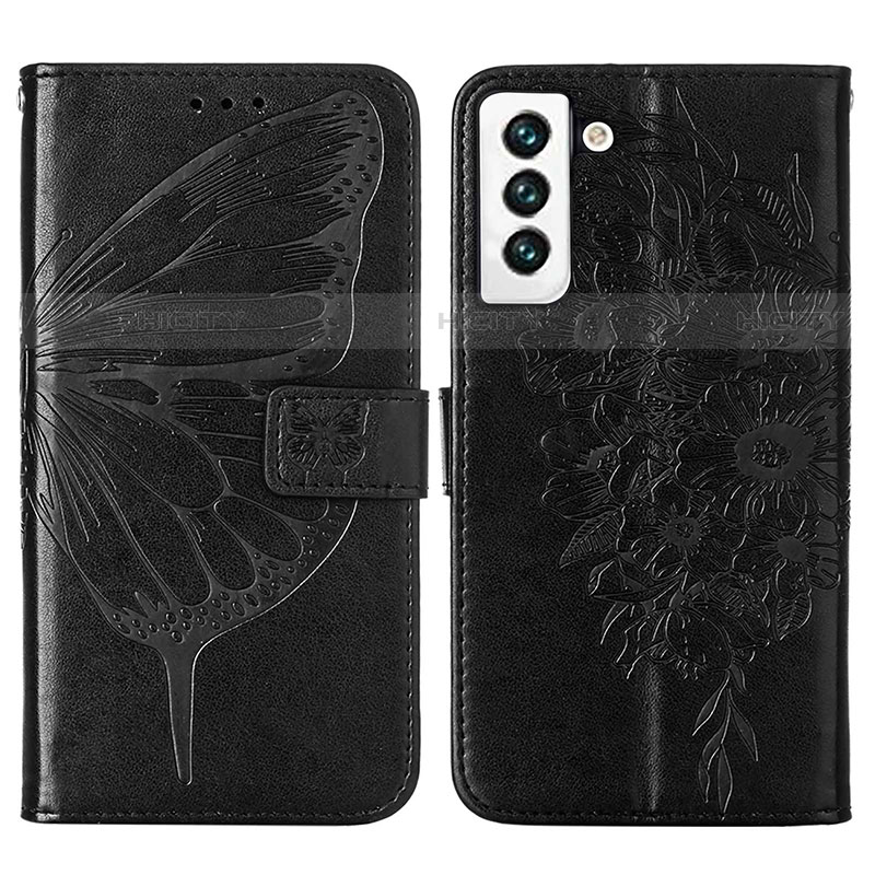 Custodia Portafoglio In Pelle Farfalla Cover con Supporto Y06B per Samsung Galaxy S23 Plus 5G Nero