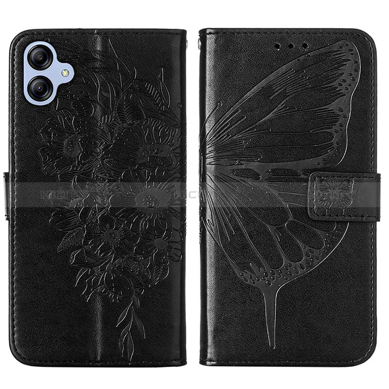 Custodia Portafoglio In Pelle Farfalla Cover con Supporto YB1 per Samsung Galaxy M04