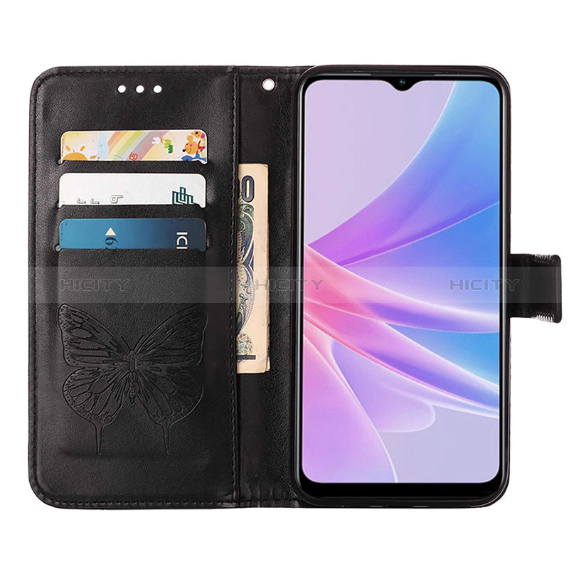 Custodia Portafoglio In Pelle Farfalla Cover con Supporto YB2 per Oppo A58 5G