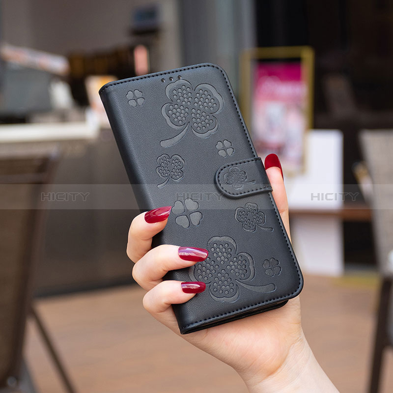Custodia Portafoglio In Pelle Fiori Cover con Supporto BF1 per Huawei Honor X6a