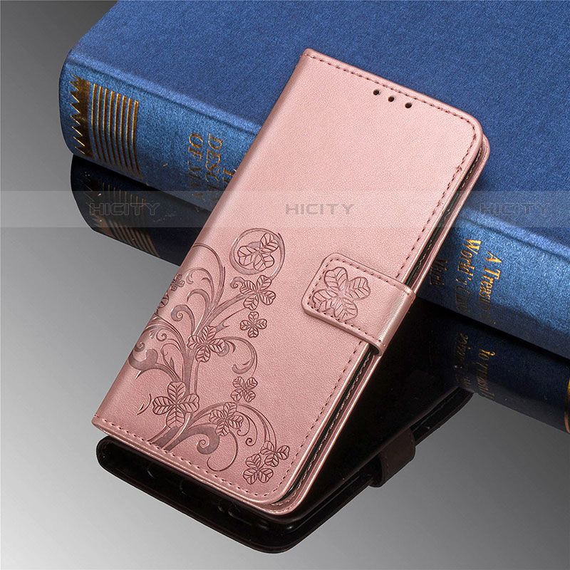 Custodia Portafoglio In Pelle Fiori Cover con Supporto L01 per Xiaomi Mi 11 5G Rosa