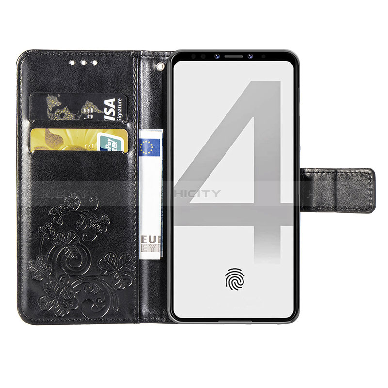 Custodia Portafoglio In Pelle Fiori Cover con Supporto per Google Pixel 4