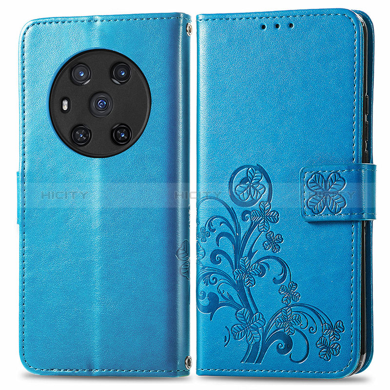 Custodia Portafoglio In Pelle Fiori Cover con Supporto per Huawei Honor Magic3 5G