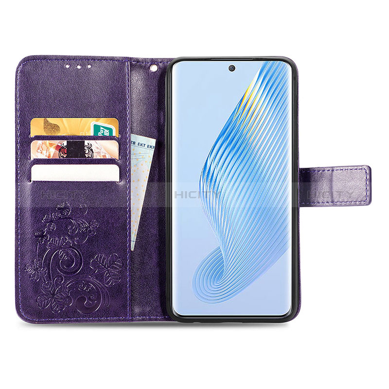 Custodia Portafoglio In Pelle Fiori Cover con Supporto per Huawei Honor Magic5 5G