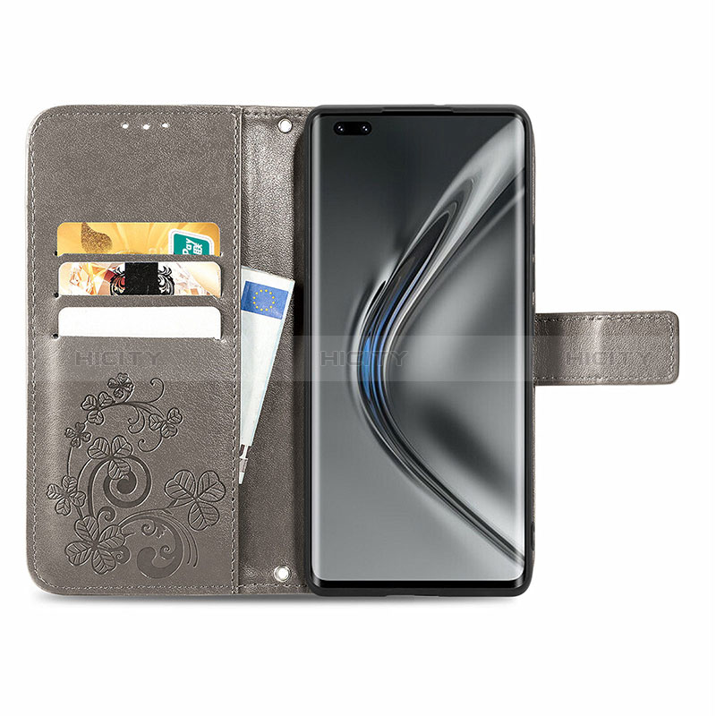 Custodia Portafoglio In Pelle Fiori Cover con Supporto per Huawei Honor V40 5G