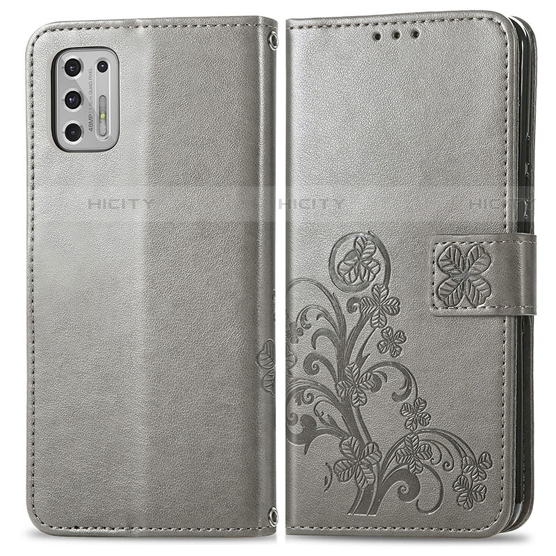 Custodia Portafoglio In Pelle Fiori Cover con Supporto per Motorola Moto G Stylus (2021)