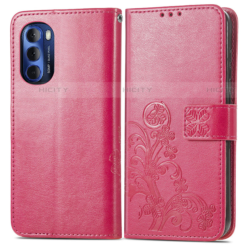 Custodia Portafoglio In Pelle Fiori Cover con Supporto per Motorola Moto G Stylus (2022) 4G