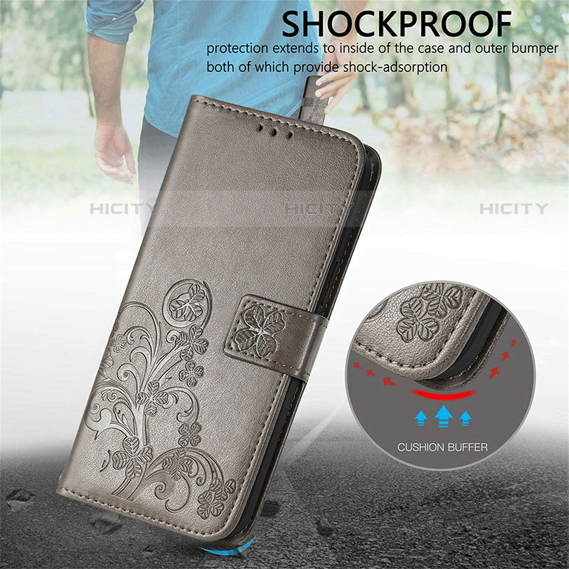 Custodia Portafoglio In Pelle Fiori Cover con Supporto per Motorola Moto G50