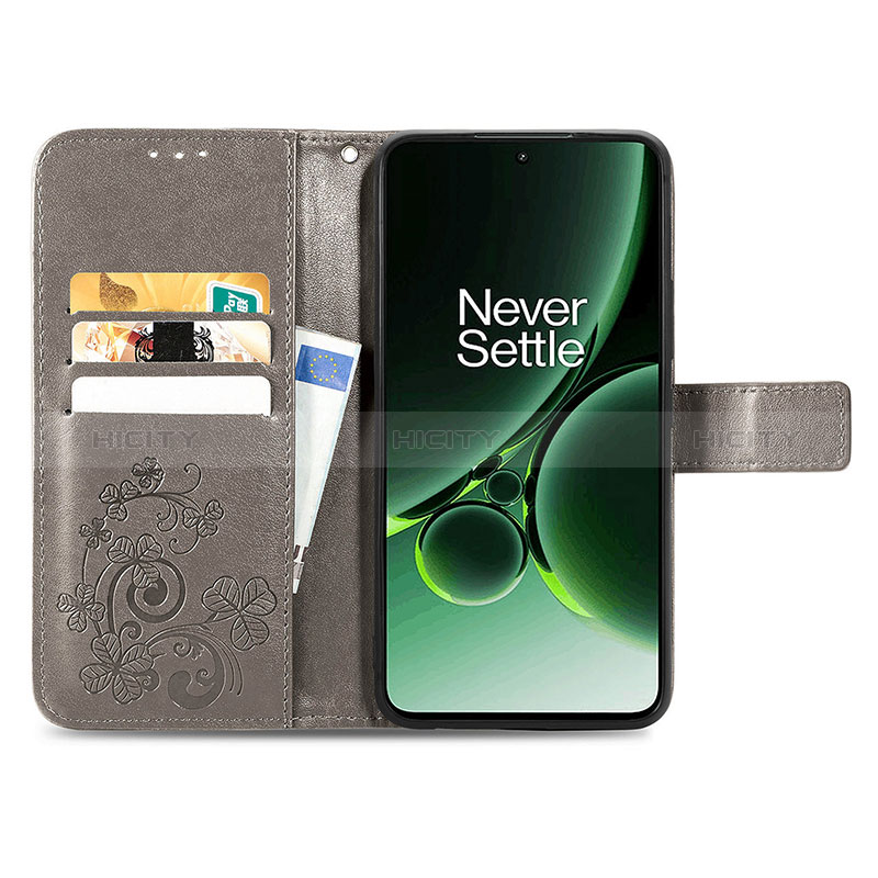 Custodia Portafoglio In Pelle Fiori Cover con Supporto per OnePlus Nord 3 5G