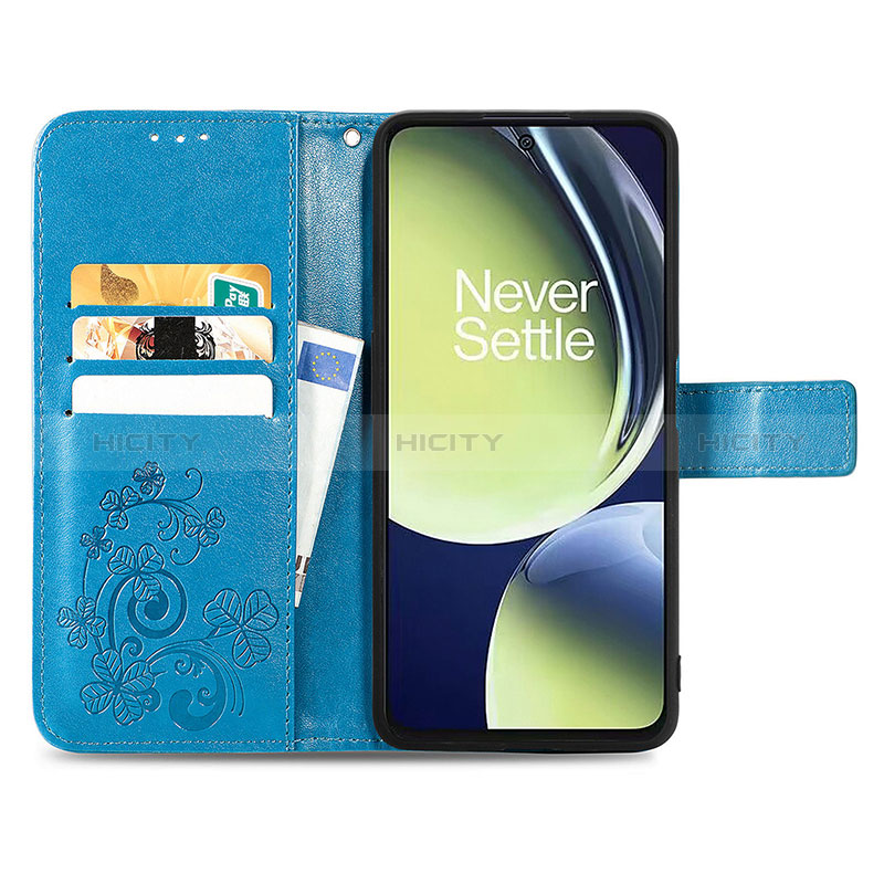 Custodia Portafoglio In Pelle Fiori Cover con Supporto per OnePlus Nord CE 3 5G