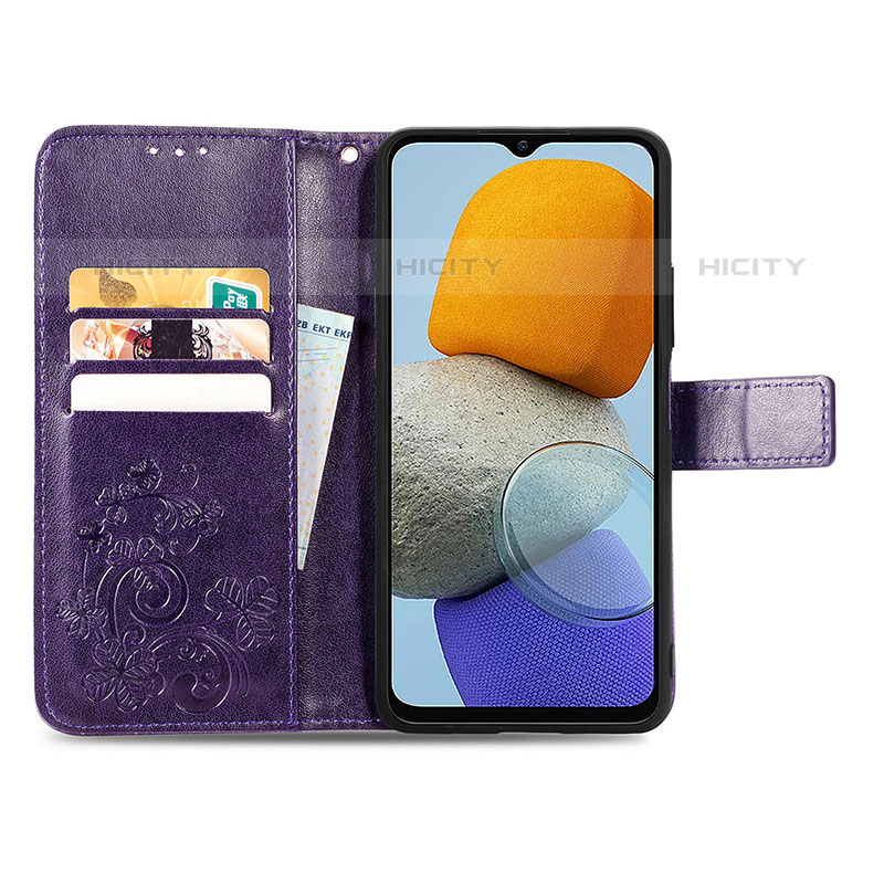 Custodia Portafoglio In Pelle Fiori Cover con Supporto per Samsung Galaxy M23 5G