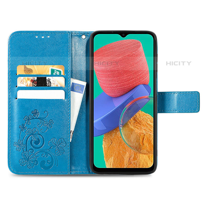 Custodia Portafoglio In Pelle Fiori Cover con Supporto per Samsung Galaxy M33 5G