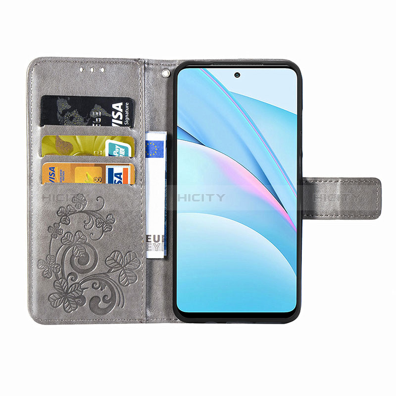 Custodia Portafoglio In Pelle Fiori Cover con Supporto per Xiaomi Mi 10T Lite 5G