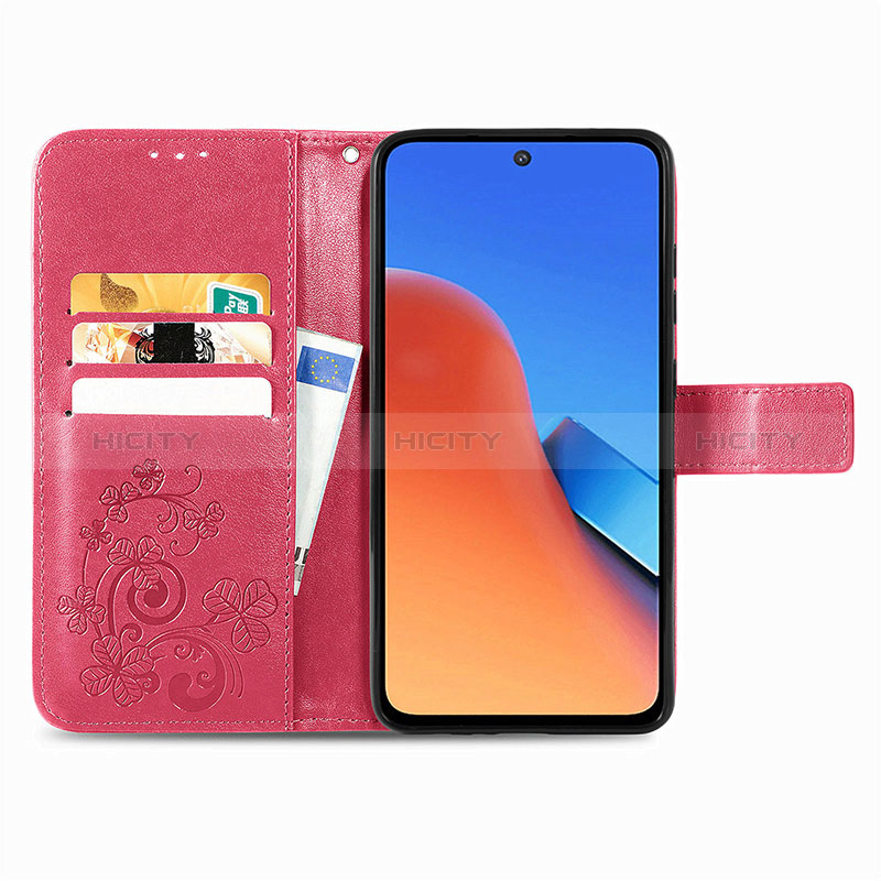 Custodia Portafoglio In Pelle Fiori Cover con Supporto per Xiaomi Redmi 12 4G