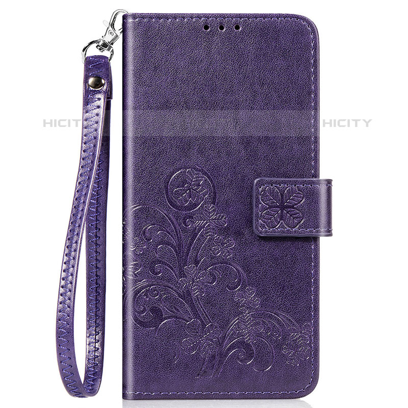 Custodia Portafoglio In Pelle Fiori Cover con Supporto S02D per Samsung Galaxy F41