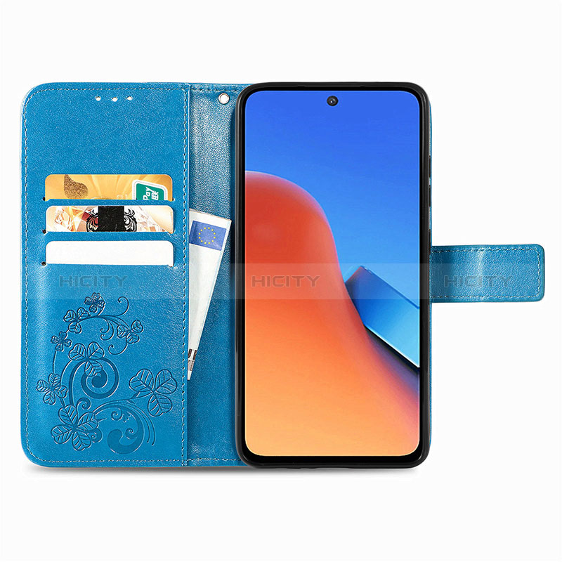 Custodia Portafoglio In Pelle Fiori Cover con Supporto S03D per Xiaomi Redmi 12 4G