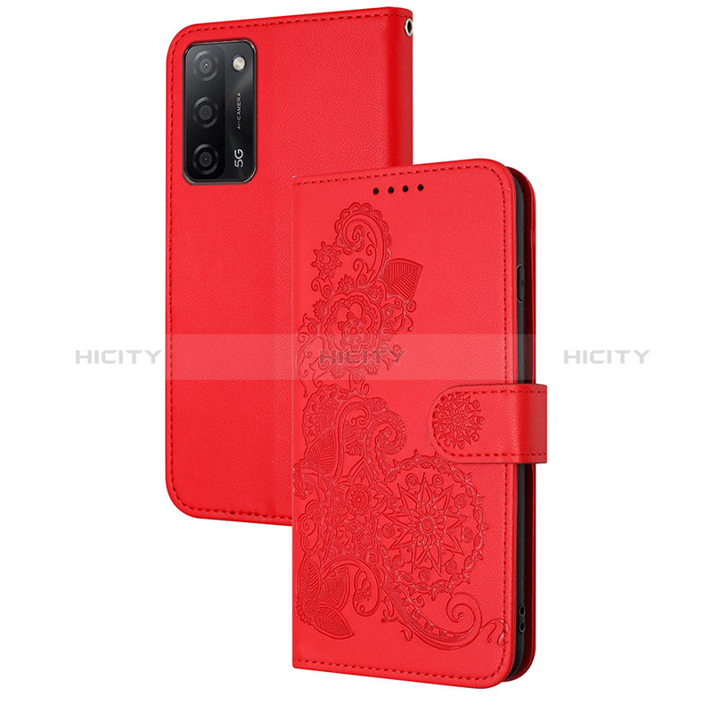 Custodia Portafoglio In Pelle Fiori Cover con Supporto Y01X per Oppo A55 5G