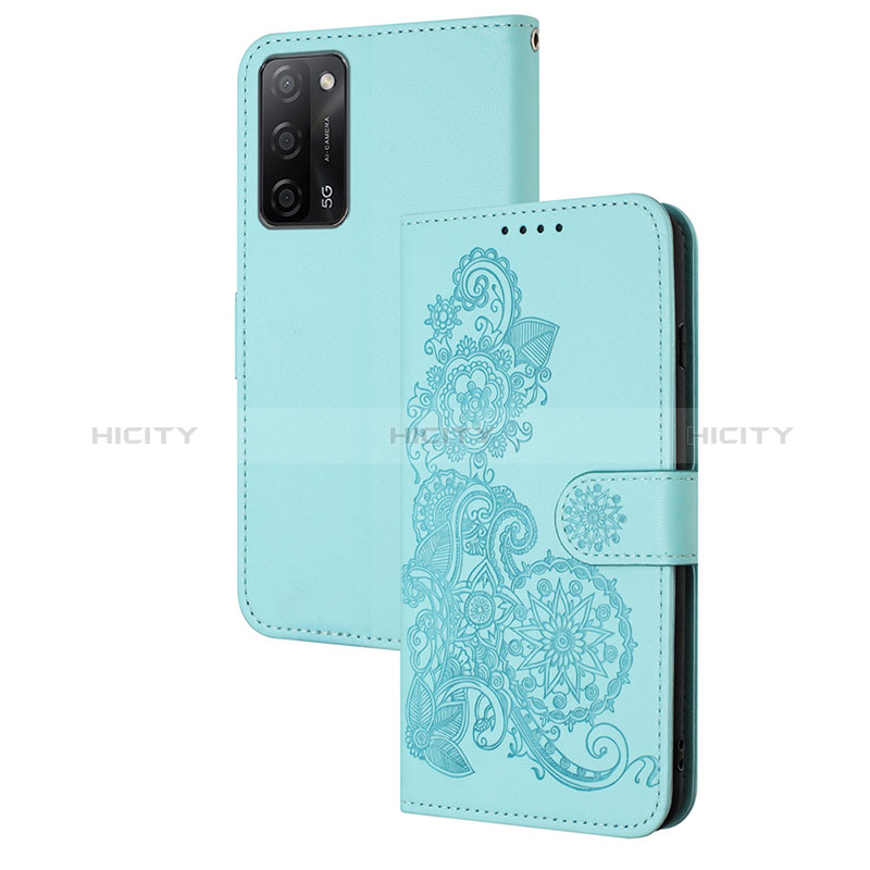 Custodia Portafoglio In Pelle Fiori Cover con Supporto Y01X per Oppo A55 5G